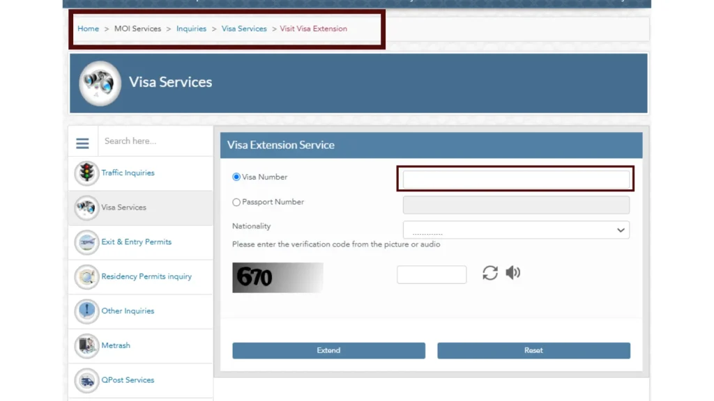 Qatar Family Visit Visa Extension Process